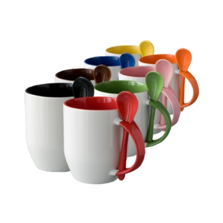 MUG BLANCO CUCHARA INTERNO COLOR 11 OZ